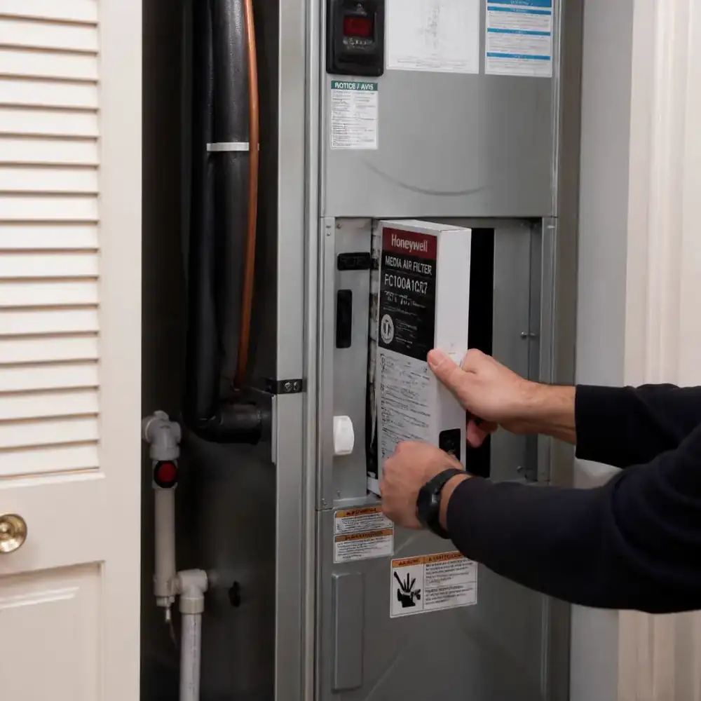 Air Handler Cleaning by a Pure Breeze technician