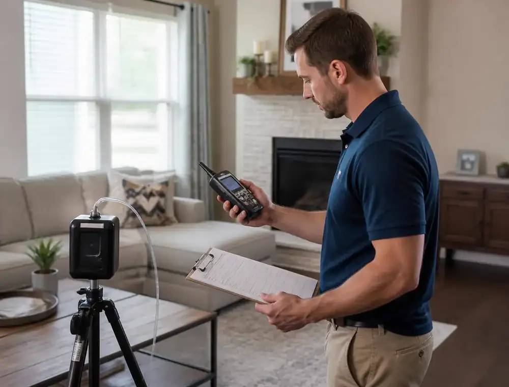 Indoor Air Quality Inspection by a Pure Breeze technician