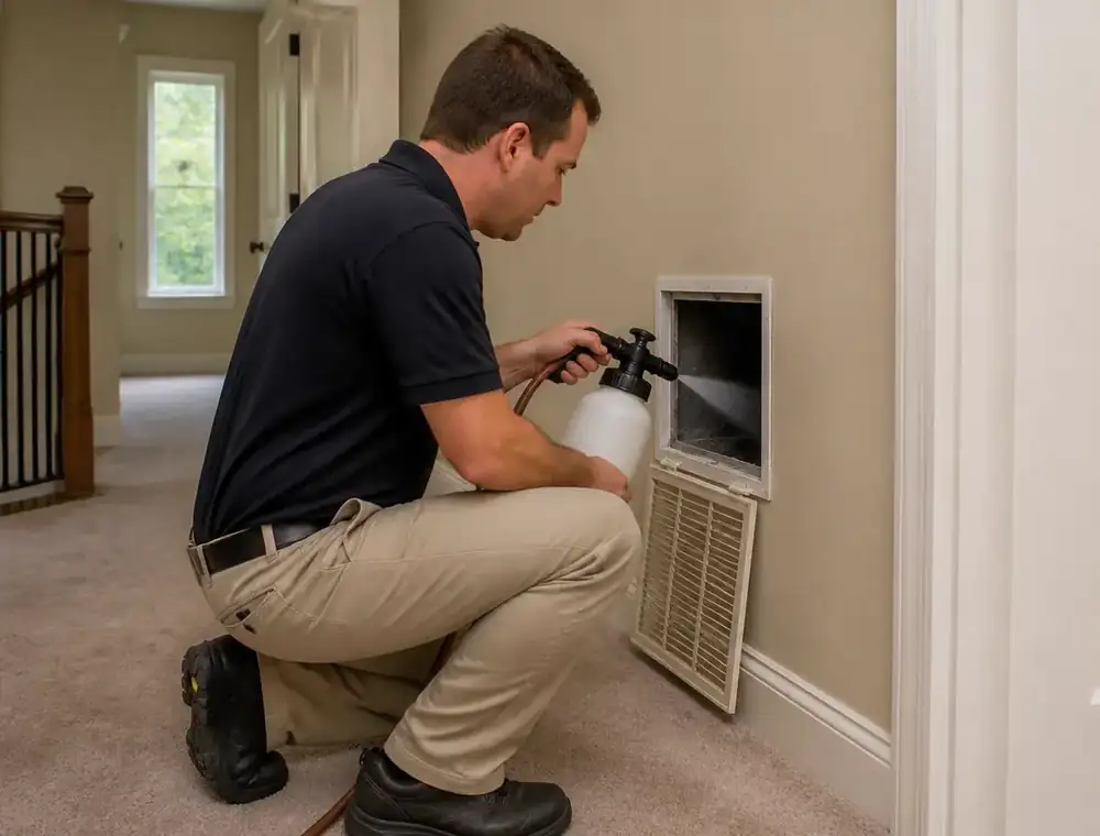 Odor Removal & Deodorization by a Pure Breeze technician