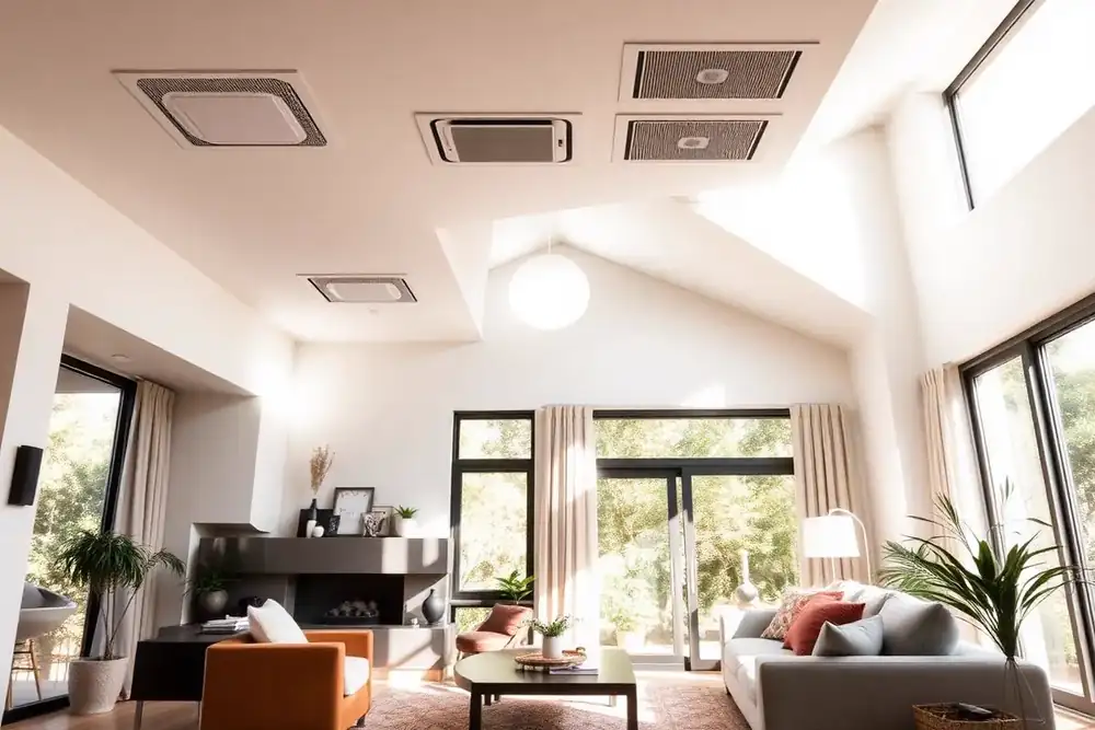 Residential Air Duct Cleaning performed by a Pure Breeze technician